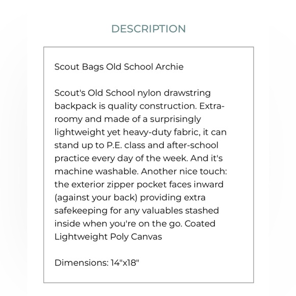 📍Clearance📍New! Scout Drawstring Backpack - Picture 6 of 6